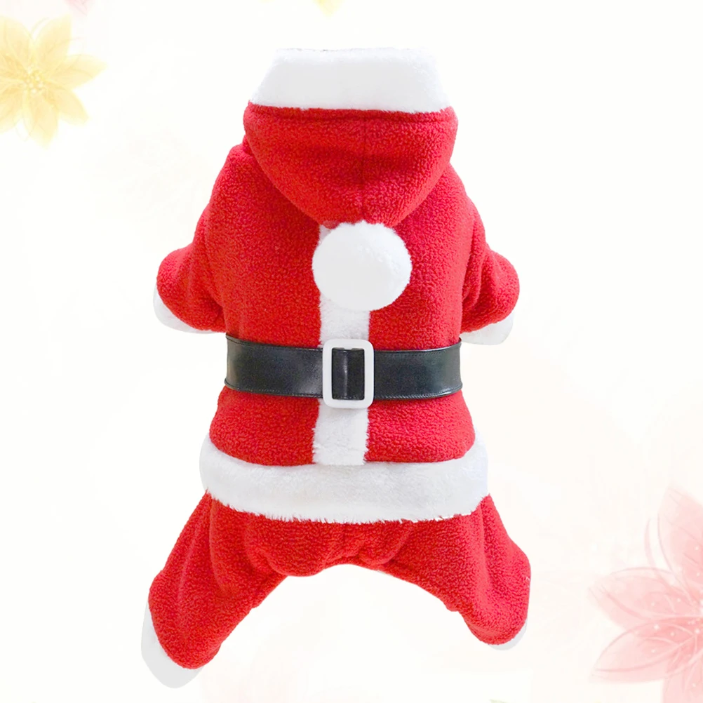 

Pet Santa Clothes Dog Costume for Small Dogs Ups Style Costumes Christmas Breathable Party Apparel Supplies Dots