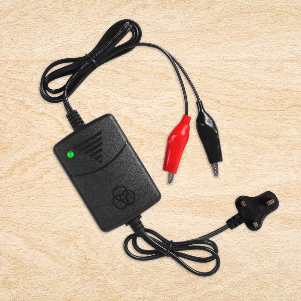 12V Smart Battery Maintainer 1500MA Intelligent Repair Charger Overload Protection Pulse Repair Charger for 12V Auto Motorcycle