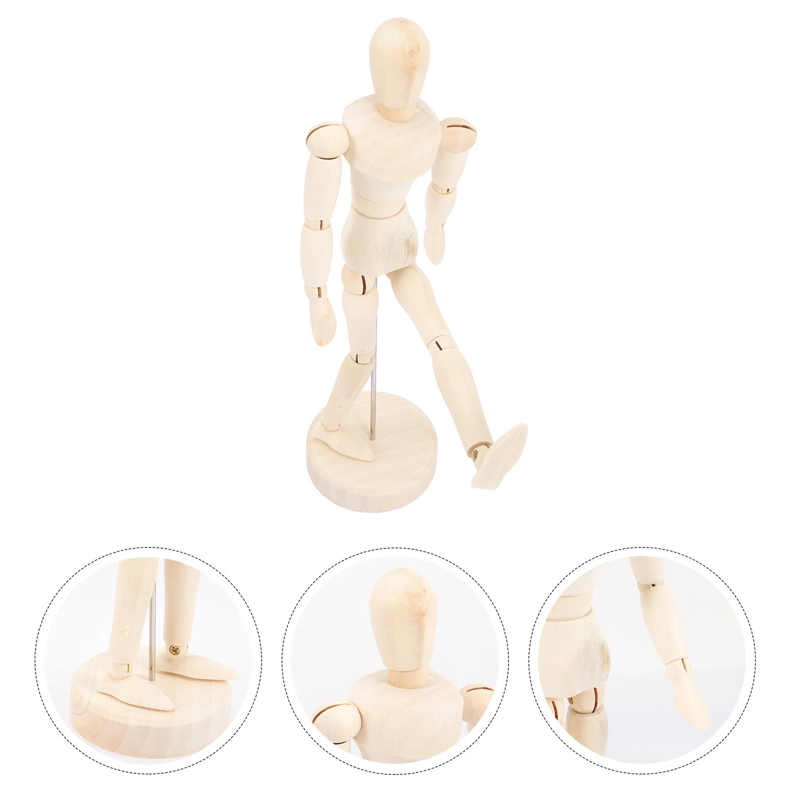 

Drawing Figure Wood Models with Base Wooden Memorial Stones for Loved Human Mannequin Painting Supply Ornament