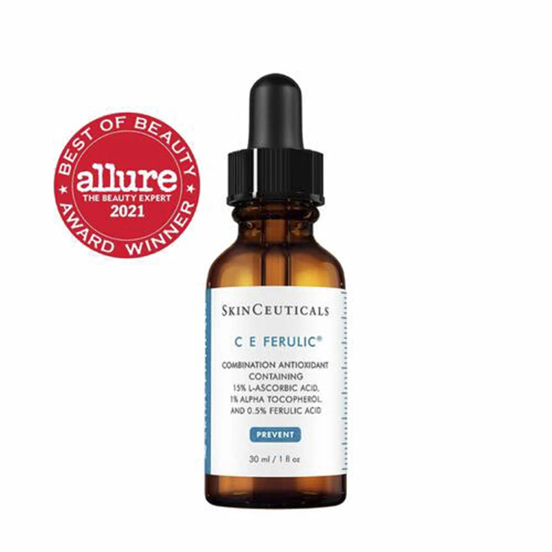 CE Ferulic Acid Face Serum Brand Skin Care Makeup Puff