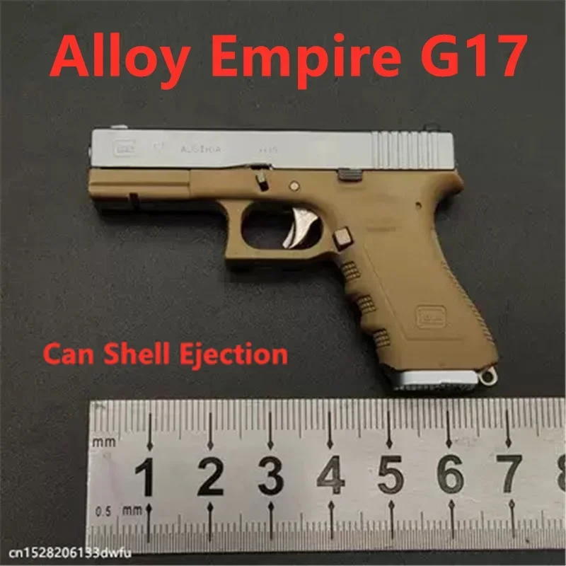 92F Glock G17 Desert Eagle Toy Gun Pistol  Keychain Metal Miniature Model Weapon Adult Kids Shell Ejection Alloy Empire