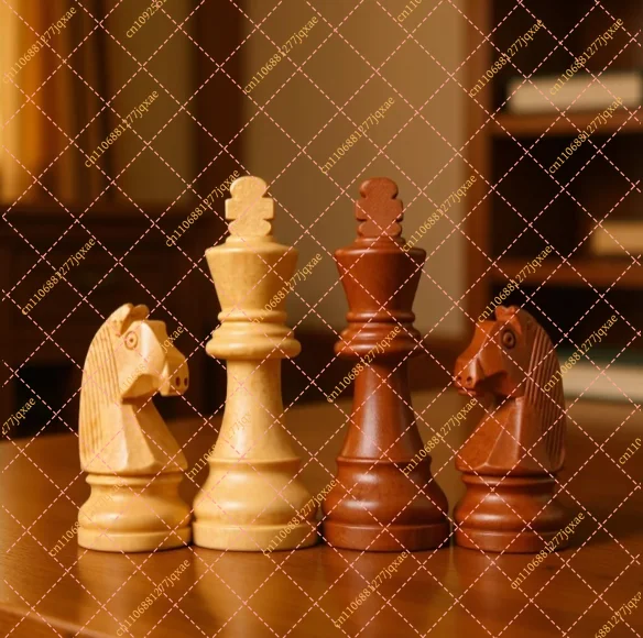 Staunton Wooden Chess Set 3.5-3.75 Inch, Weighted Magnetic Pieces, Tournament Regulation Size