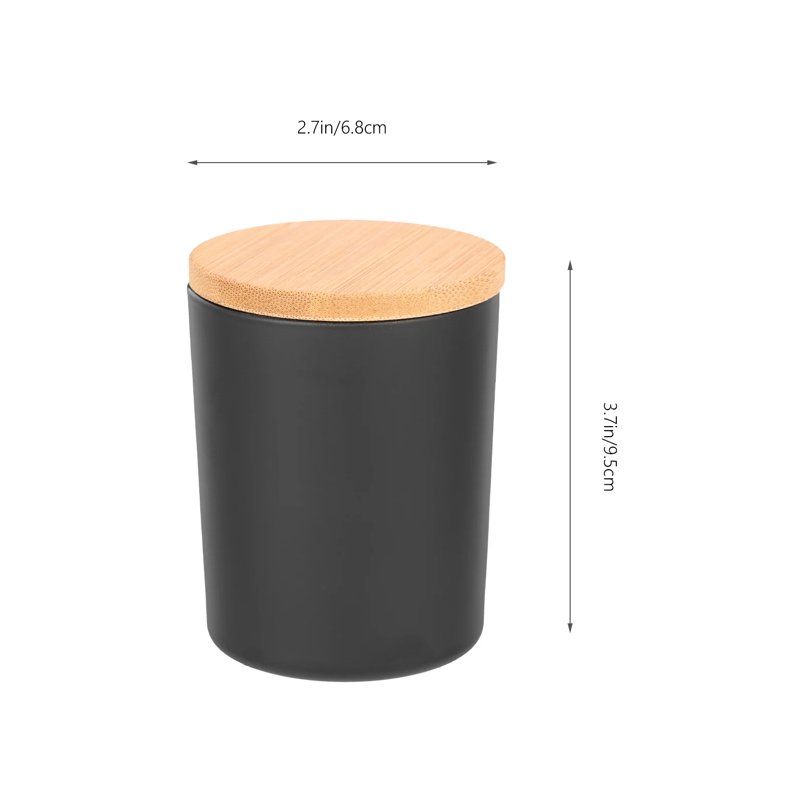 

4 Sets Glass Tins With Lids Aromatherapy Scented Making Jars Premium Bamboo Lid Durable Storage Container For