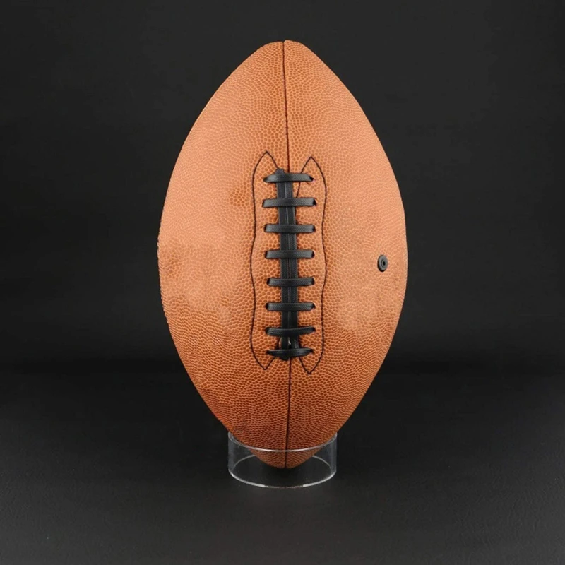 1 Pc okrągła kula uchwyt piłka nożna Rugby Bowling stojak kulka akrylowa stojaki sport piłka witryna stojaki (przezroczysty)