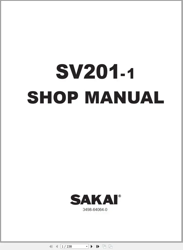 

Sakai Asphalt Roller and Soil Roller Operation Diagnostic Parts Shop Manuals 3.18 GB PDF