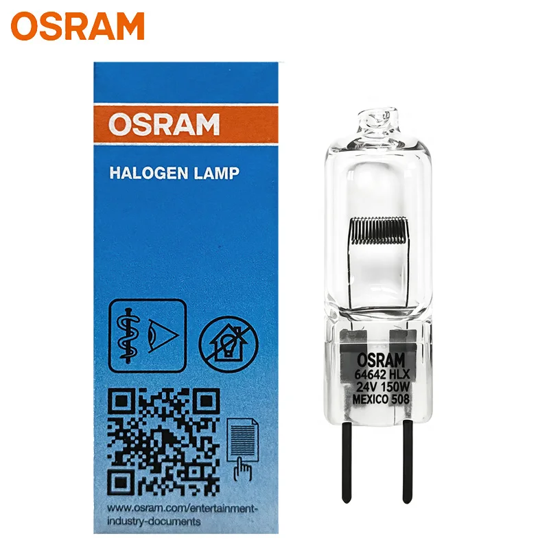 OSRAM 64642 HLX M/184 FDV 24V 150W G6.35 Halogen Display Optic Lamp Microscope Bulb Surgical Projection Light NAED 54264