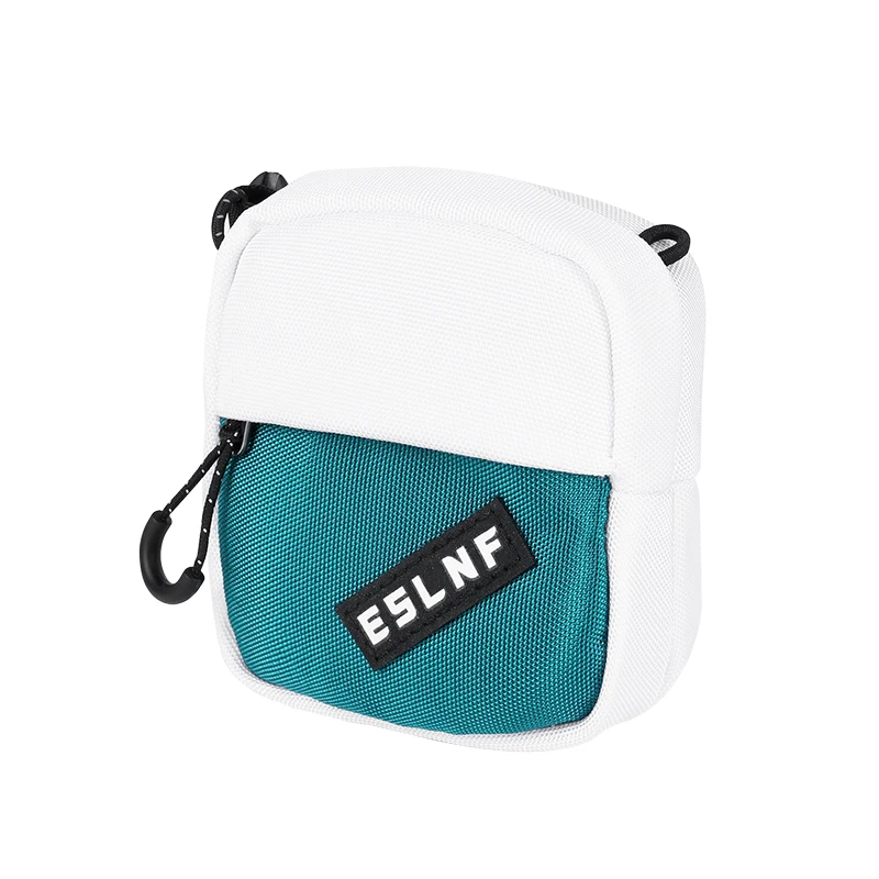 AliExpress ESLNF E-Bike Tail Bag – 51g Lightweight Green-White Hanging Saddle Bag with Zipper Cover, 900D Nylon Composite Material