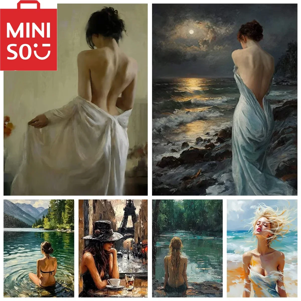 

DIY Oil Painting By Numbers Nude Sexy Woman Figures Home Decoration Wall Living Room Decor Best Gift Frameelss