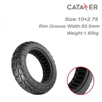 10x2.75 Electric Scooter Honeycomb Solid Tire 10 Inch Non Pneumatic Tyre for Off- Road Kugoo M4 Pro/ Haerlags H6/ Evercross