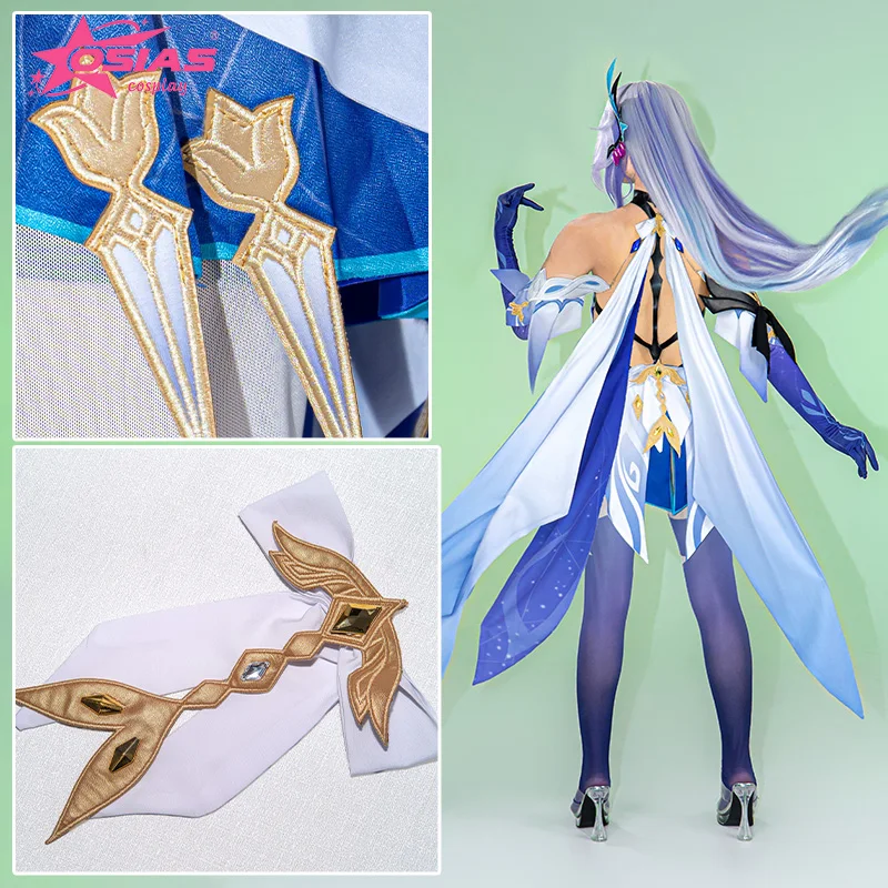 OSIAS Skirk-Conjunto de disfraz de Cosplay, peluca Skirk, zapatos Skirk, Wuthering Waves