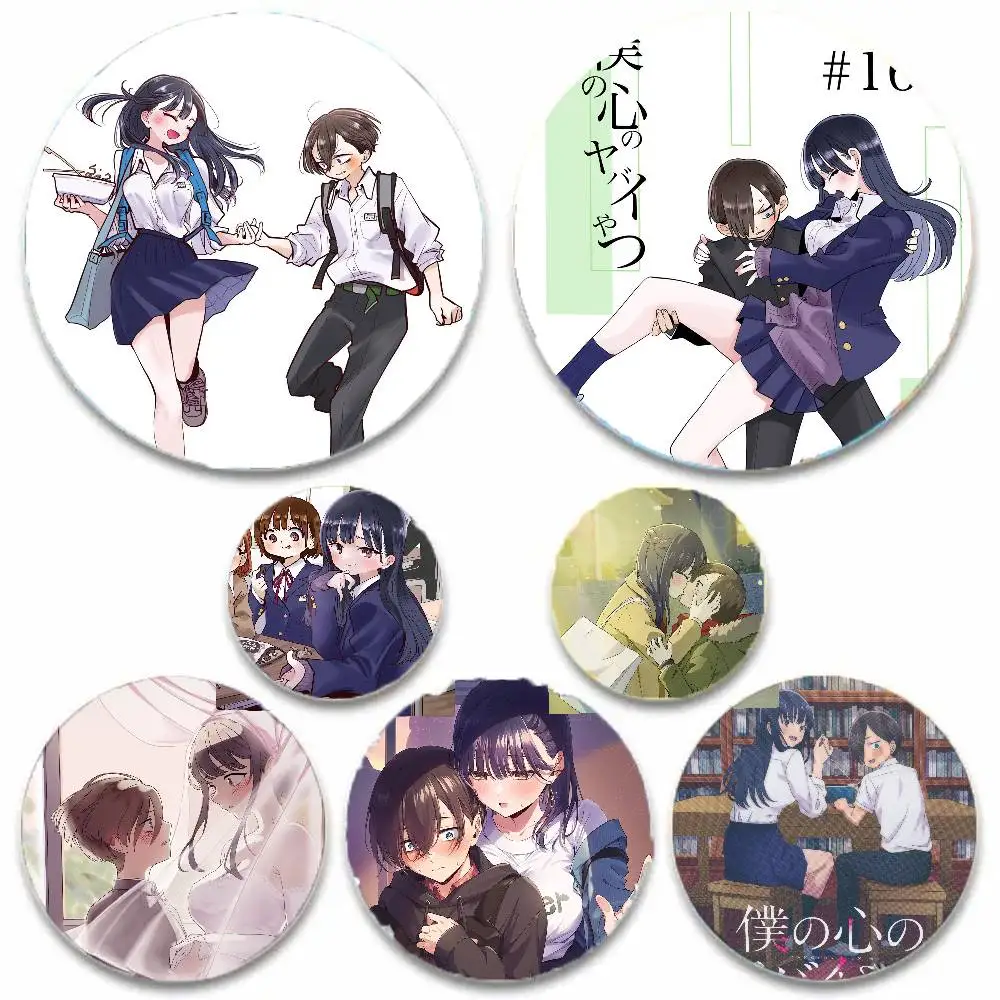 Pin de Anime The D-Dangers In My Heart, Broche de Dibujos Animados para Mochila, Ropa, Colección de Accesorios, Joyería, Regalo para Amigos