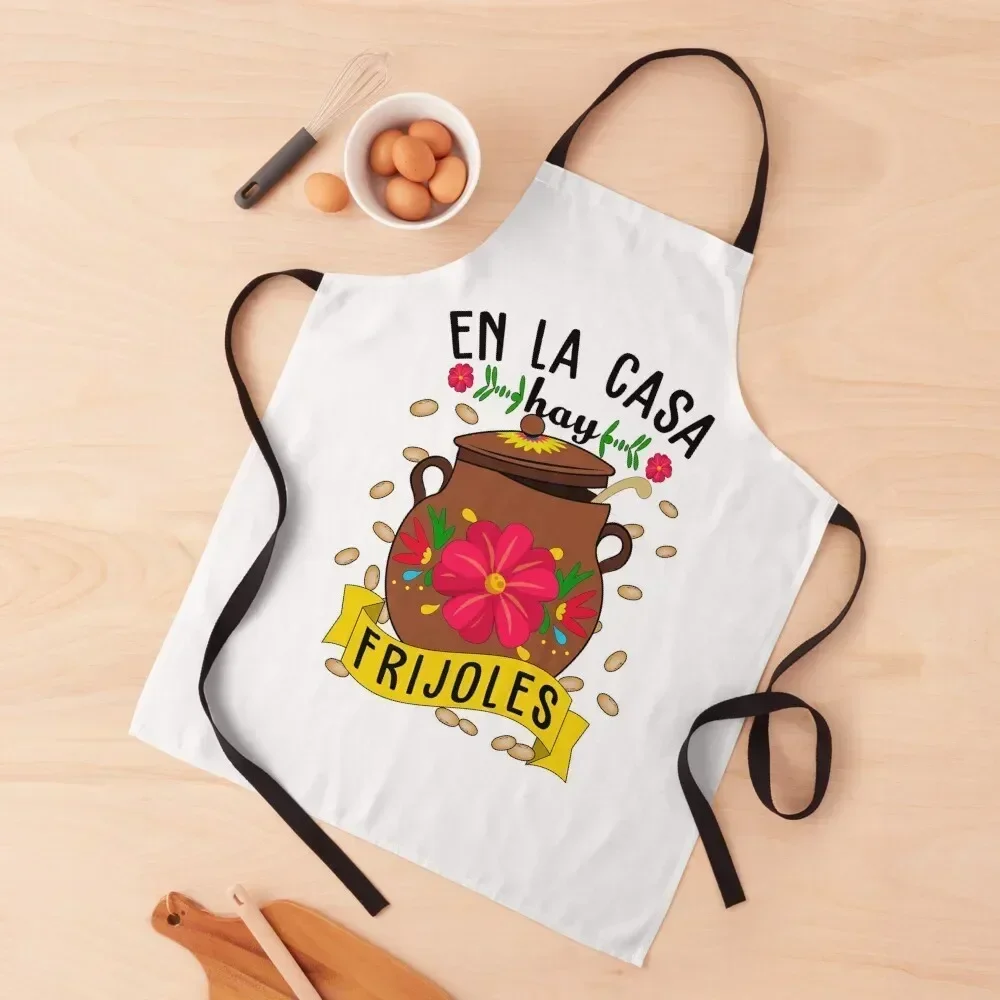

En la casa hay frijoles Funny Mexican food Apron Waiter Uniforms Art Apron