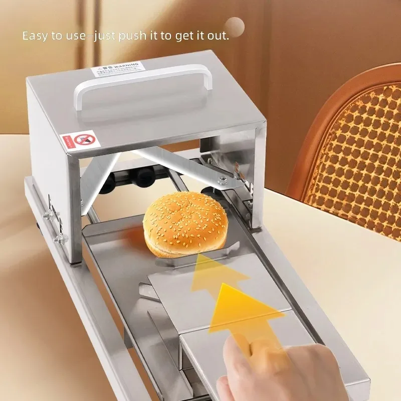 bread slicer Commercial kitchen utensils Bagel burger cutter Stainless steel manual bread slicer