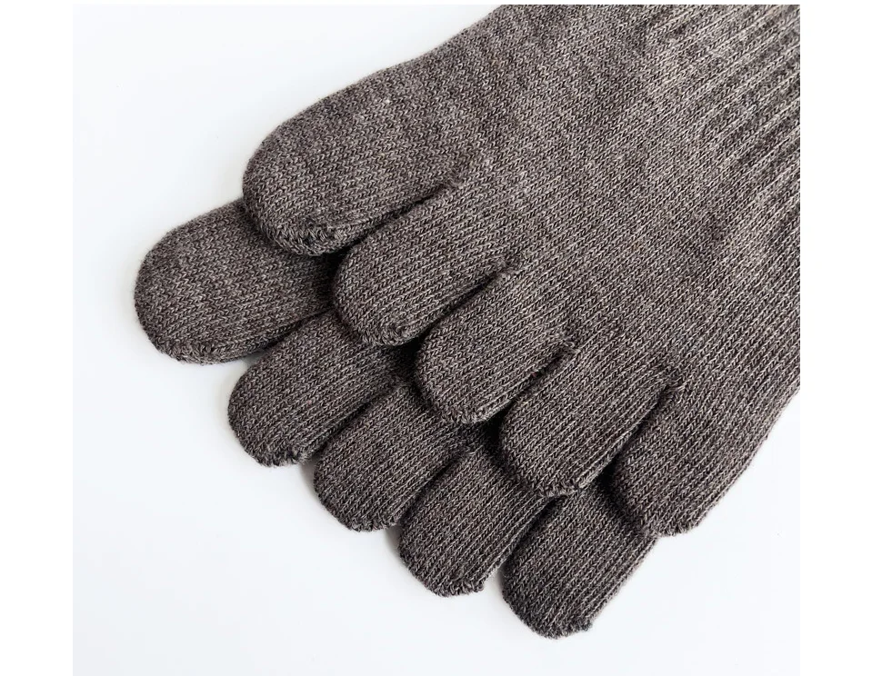 1/5 Paar Herren-Fünf-Finger-Socken aus Baumwolle, gestreift, solide, lässig, schweißabsorbierend, antibakteriell, warm, weich, elastisch, kurze Zehensocken – Detail 8