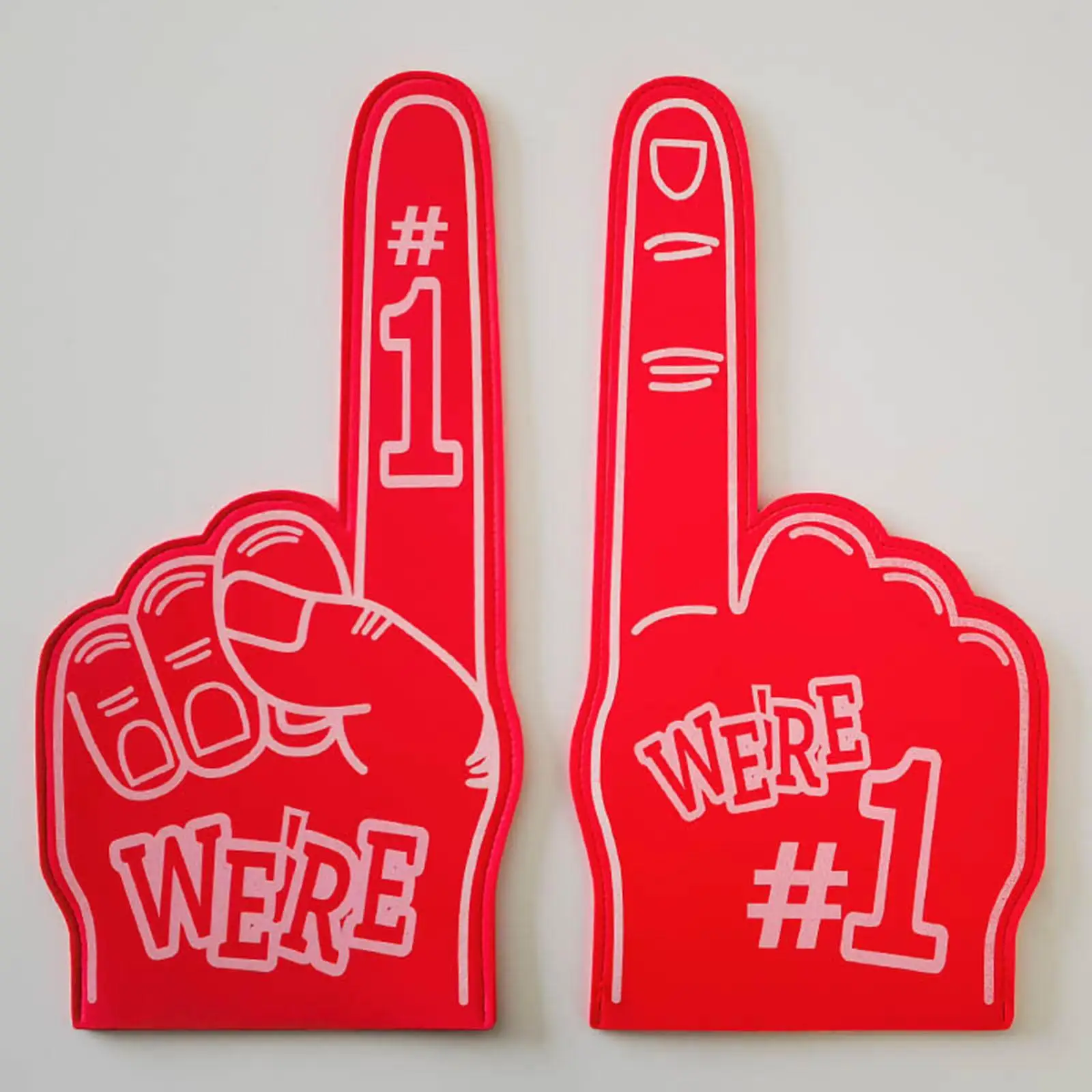Cheer Squad Foam Finger Gloves for Game Day Gifts Versatile Double Sided EVA Hand Props