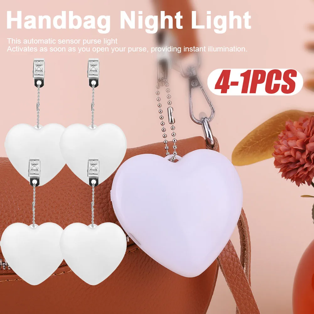 

4-1 шт. USB перезаряжаемый брелок с сенсорным датчиком, маленькая сумка-осветитель, подвесной ночник, креативный кошелек, аксессуары