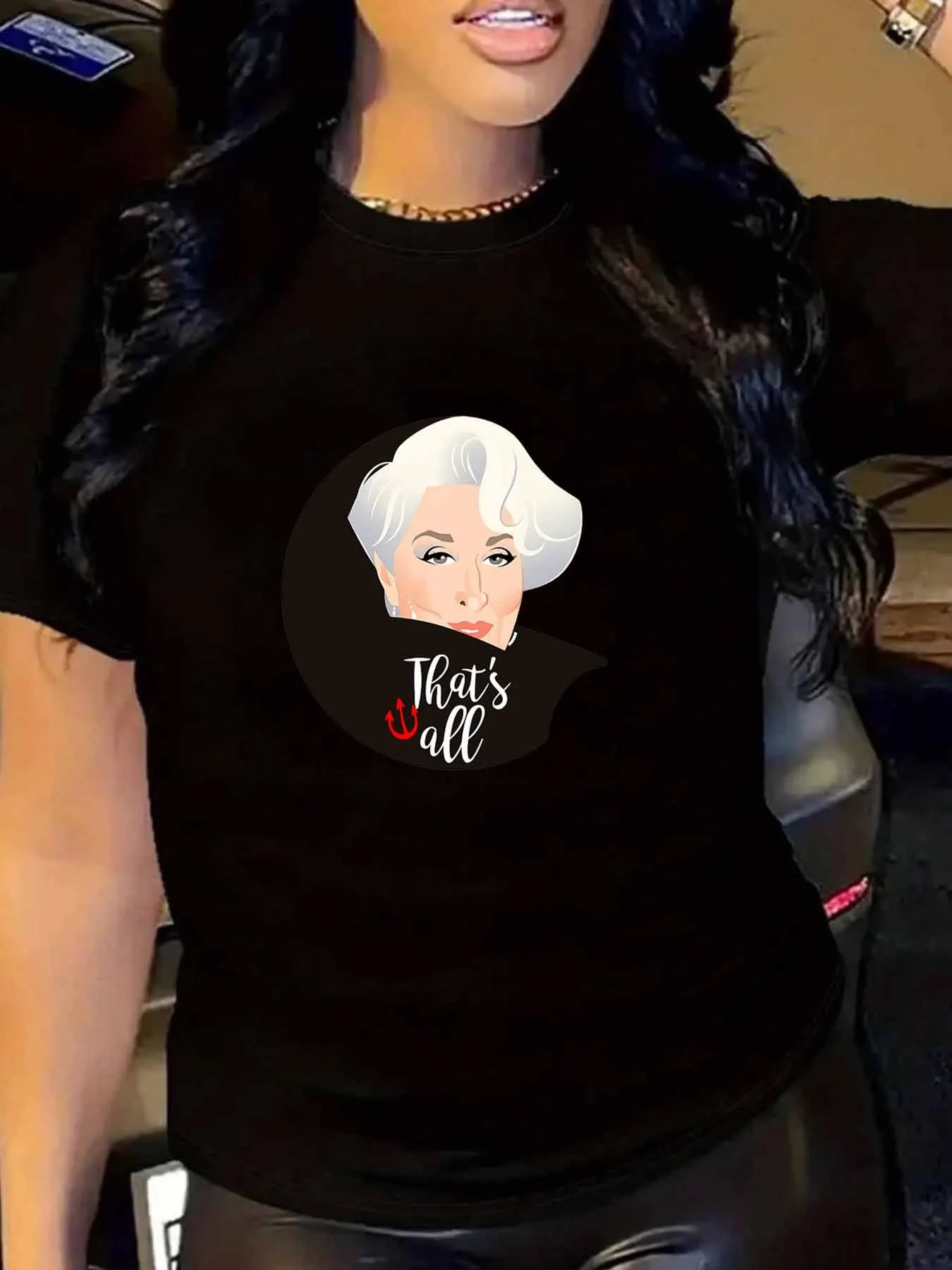 

【WY1317874】Женская футболка больших размеров с круглым вырезом и короткими рукавами, эластичными полурукавами и модными принтами