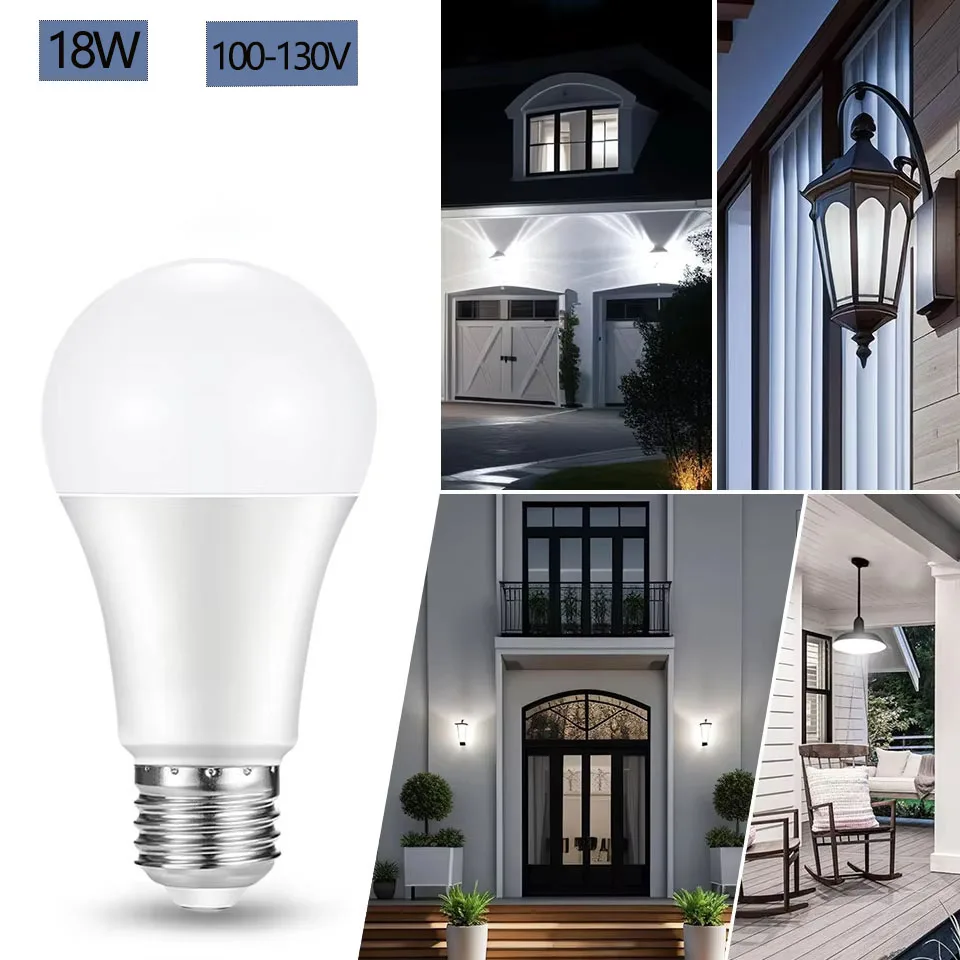 

8pcs LED Bulb Lamps E26 Base AC100-130V Light Bulb 18W Real Power for Living Room Home Lampada LED Bombilla