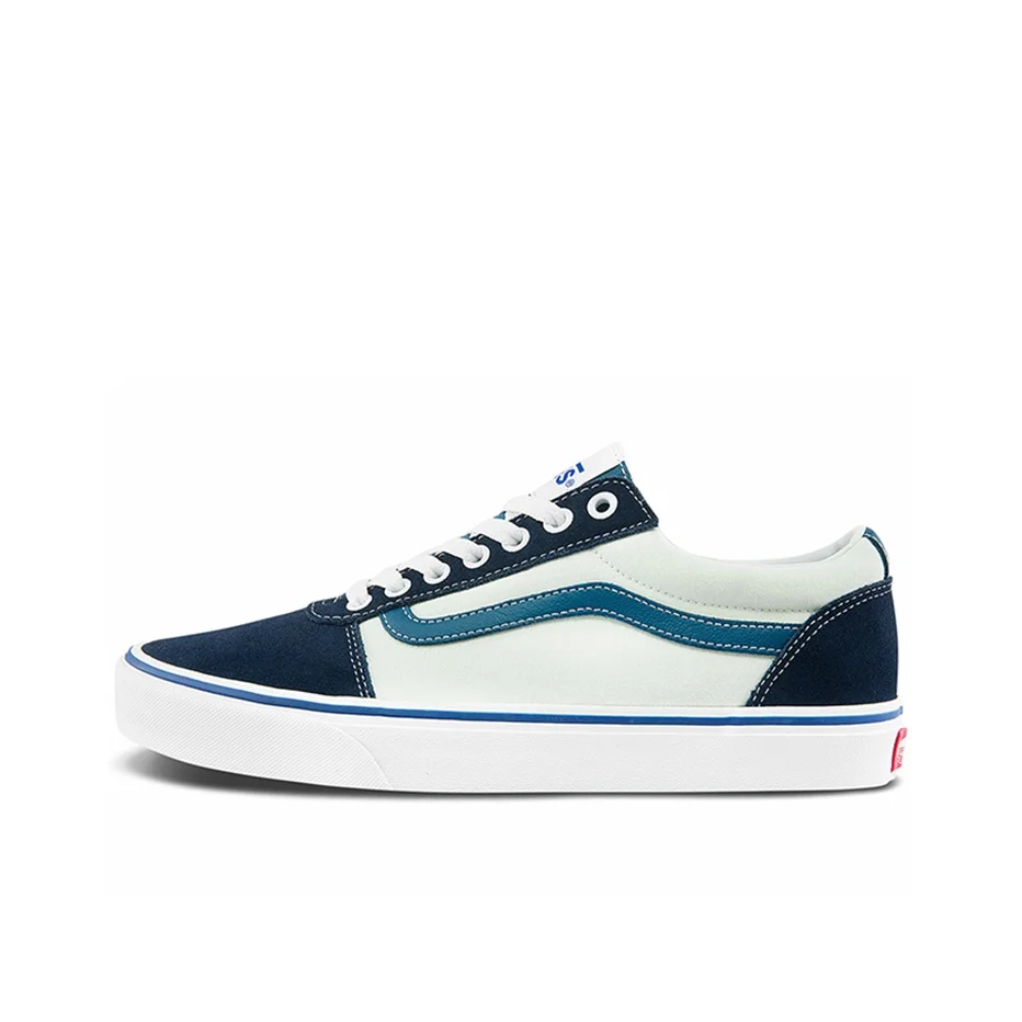 zapatillas-de-skate-vans-ward-unisex-de-cana-baja-en-azul-blanco-y-color-morandi-vn0a36em3q9