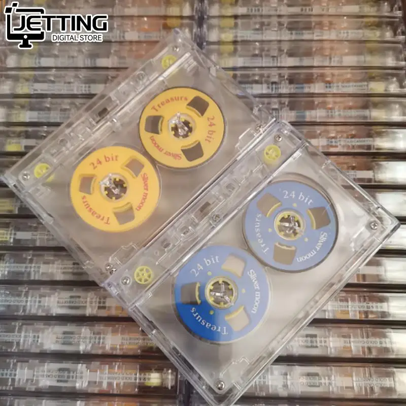 Color Transparent Tape Case Plastic Audio Magnetic Audio Recording Cassette Tape Shell Empty Reel To Reel Cassette(no Tape)