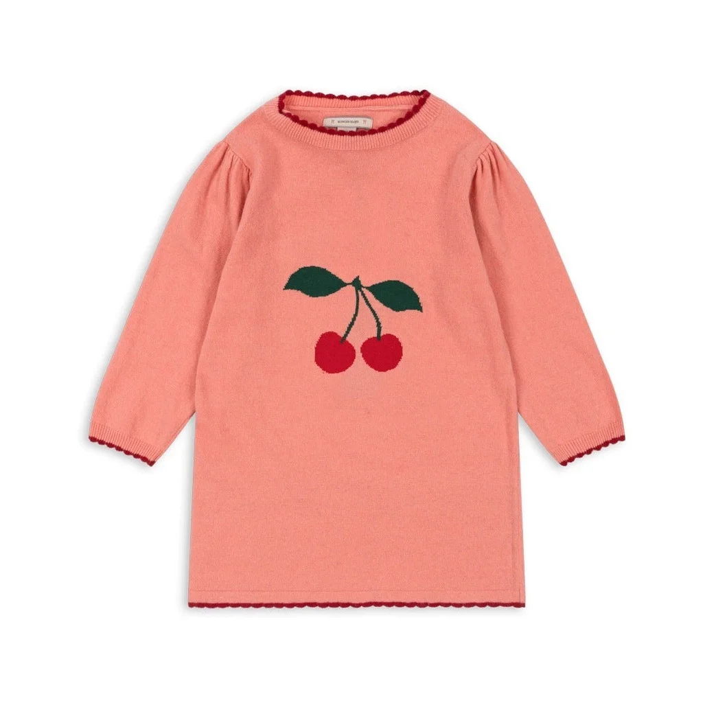 

Новый зимний детский свитер для девочек, детский вязаный кардиган вишневого цвета для маленьких девочек, брюки, вязаные платья принцессы для девочек