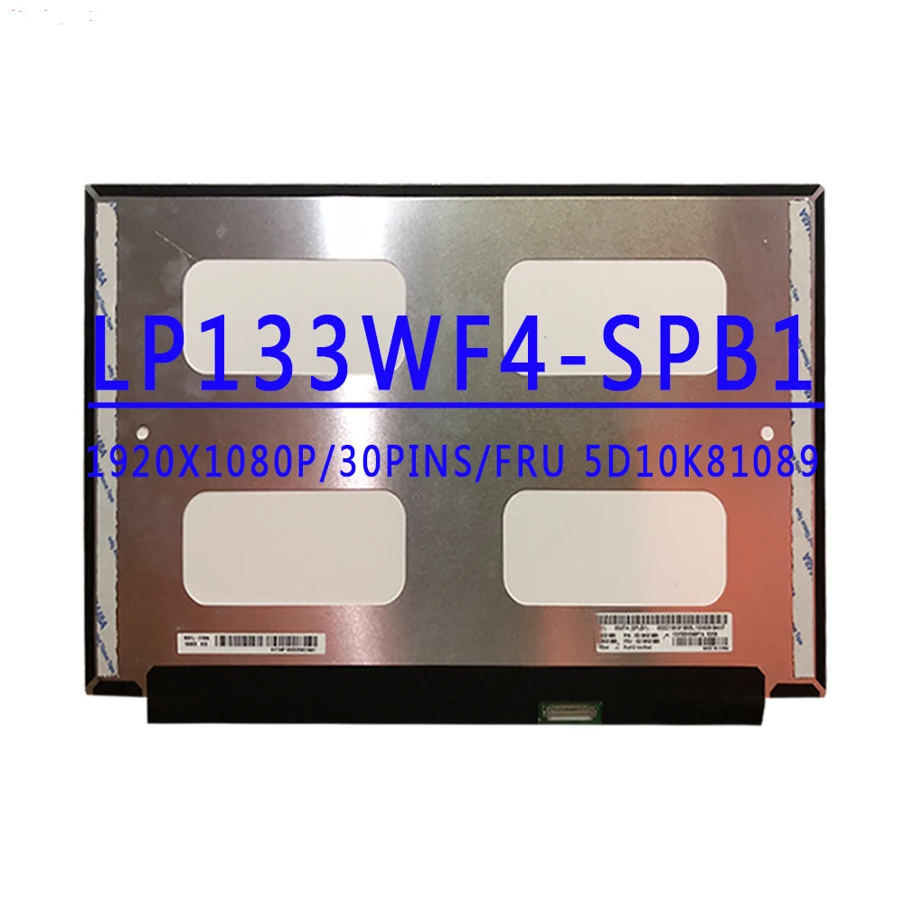 

FRU 5D10K81089 LP133WF4 SPB1 LP133WF4-SPB1 LP133WF4 (SP)(B1) 13,3-дюймовый EDP 30 контактов 1920X1080 FHD IPS 72% NTSC 60 Гц ЖК-экран