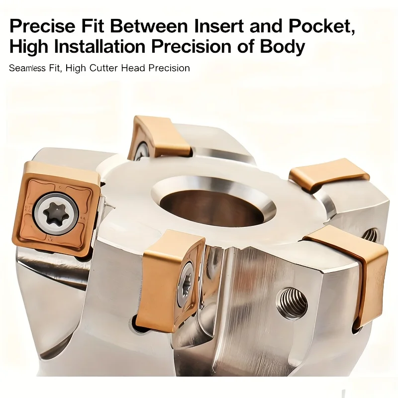 سيس اسن إم إكس 45 ° SN12 أداة التصنيع باستخدام الحاسب الآلي الخام أسطوانة القطع SNMX1205 سريع FeedMilling القاطع القرص Diameter-50mm/63mm/80mm/100mm/125mm/160mm #3