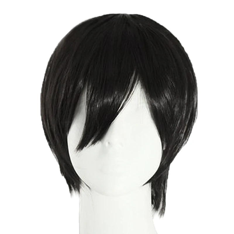Anime Chainsaw Man Yoshida Hirofumi Cosplay Wig Short Black Heat Resistant Synthetic Hair Man Party Wigs view 6