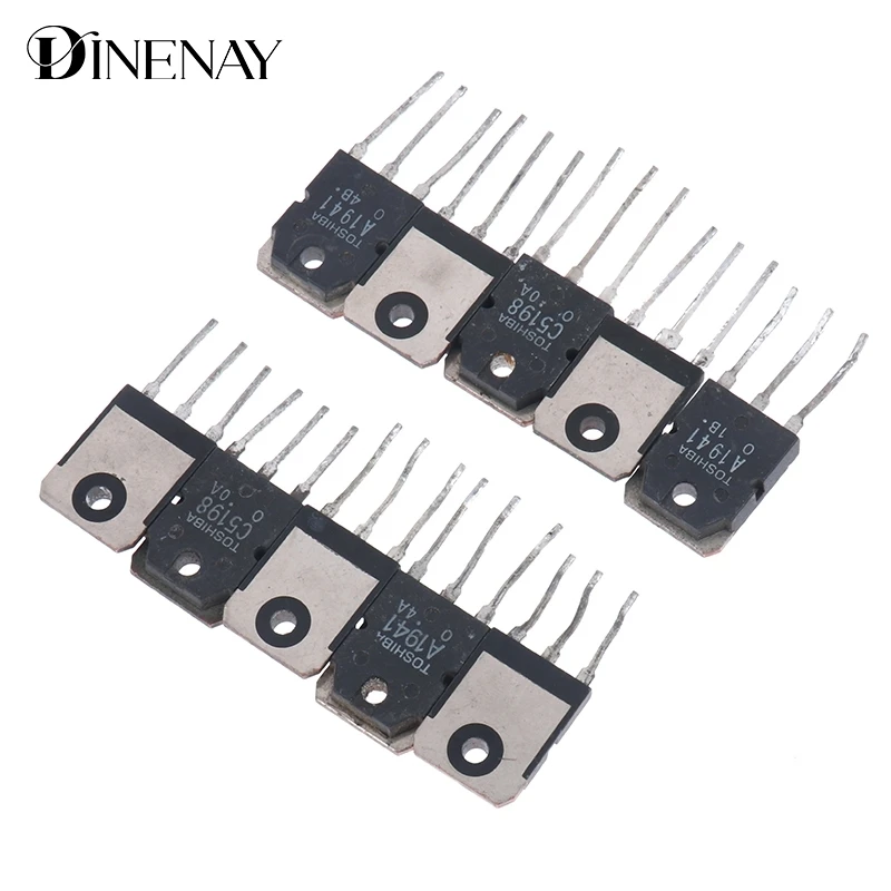 10PCS 2SC5198 2SA1941 TO3P TO-3P Transistor Original Authentic Home Power Tools Original Disassembled Power Amplifier Pair Tube