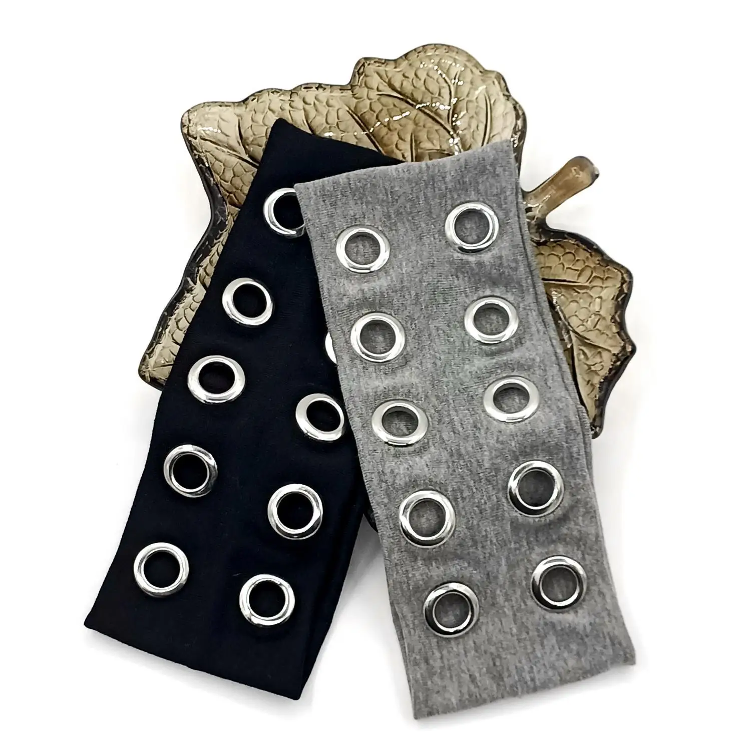 

Girl Punk Hollowed Out Eyelets Headband Elastic Hair Band Casual Headbands Hair Accessories Stretchy Harajuku Y2K Headband