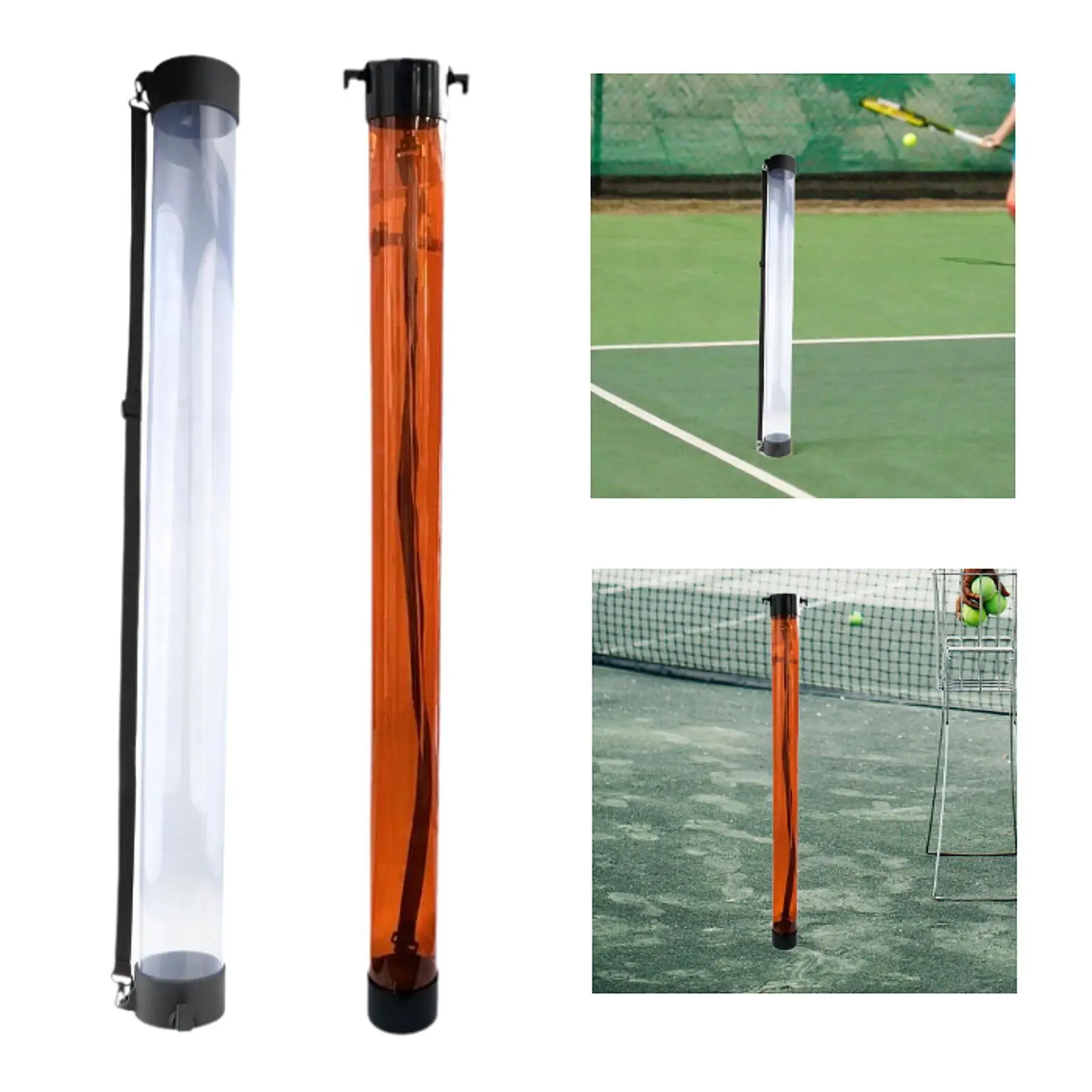 Tennis Ball Retriever Large Capacity Acrylic Picker Tube Tennis Ball Pickup Device for Outdoor Training