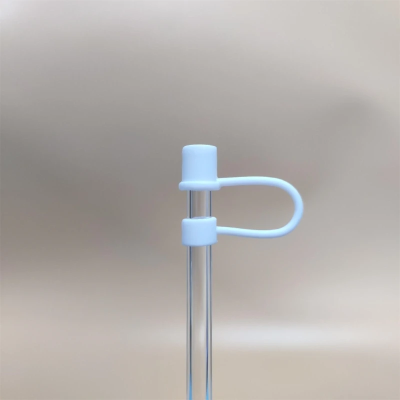 10Pcs Silicone Straw Tip Cover Reusable Straw Tip for 7-8mm/0.27-0.31in Straws 203C