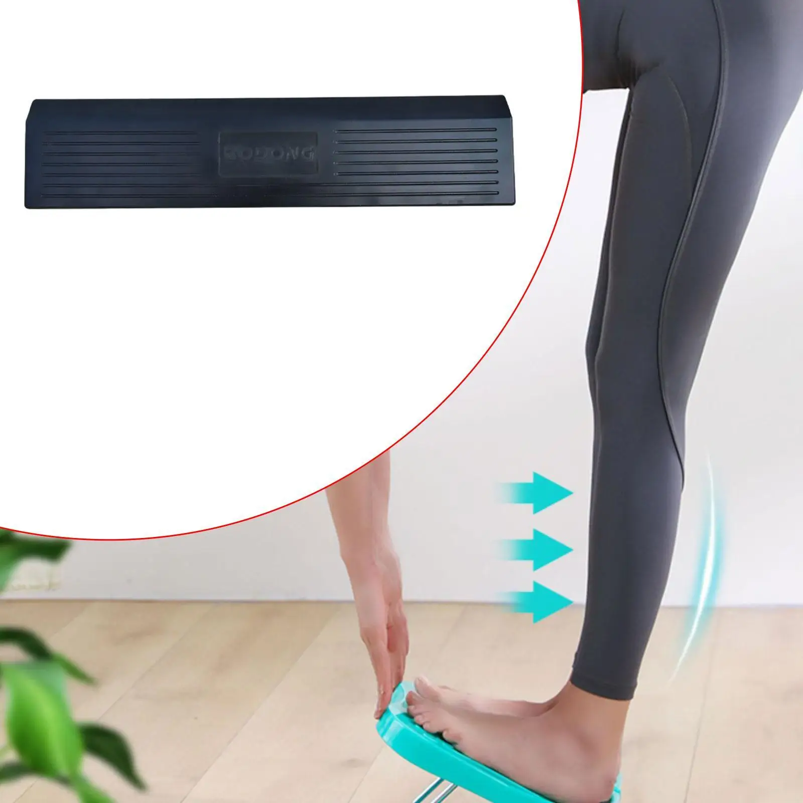 

Squat Wedge Block Riser Block Rubber Nonslip Professional Premium Leg Workout Wedge for Workouts Gym Fitness Weight Lifting Home
