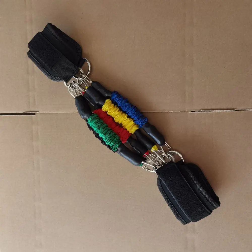 

20LB-80LB Taekwondo Training Belt Thicken Elastic Resistance Bands Anti-Break Black Ankle Pull Rope Fitness Equipment