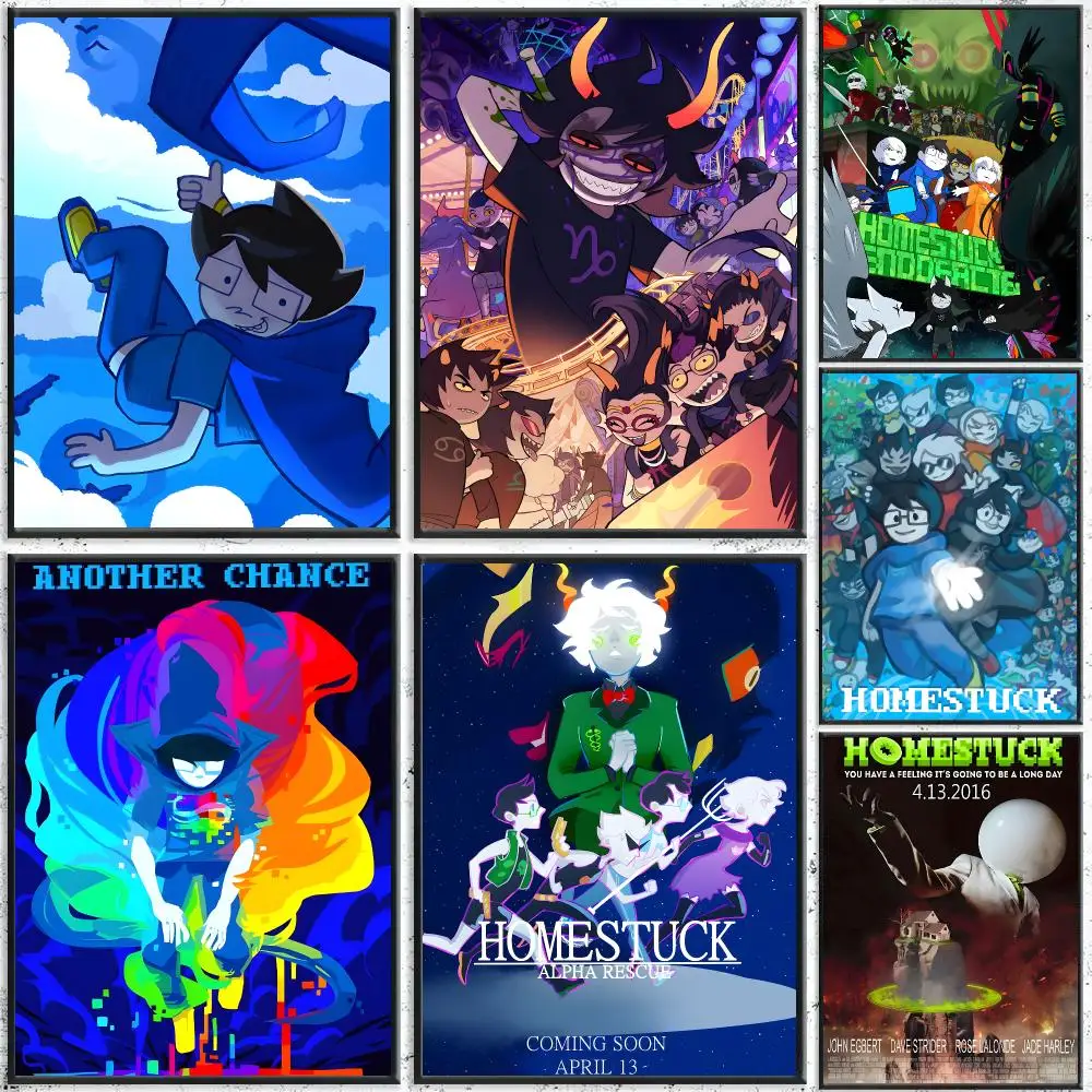 H-Homestuck Cartoon Poster HD Waterproof Self-Adhesive Wall Art – Multi-Scene Use Top Gift Pick