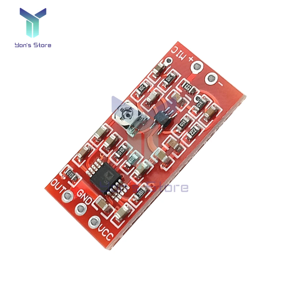 MAX4466 Electret Microphone Amplifier Board Pickup Module with SSM2167 Voice Compression Amplifier AMP Module DC 3V-5V