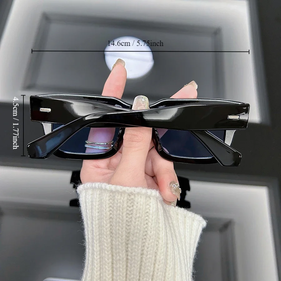 New Fashion Square Sunglasses Men Women Luxury Sun Glasses Male Female Brand Designer Candy Color Mirror Vintage Oculos De Sol