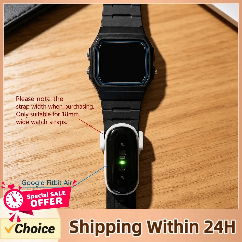 For Google Fitbit Air Fitness Tracker Watch Strap Adapter 18mm Watch Band Strap Connector Holder Band Connector Adapters
