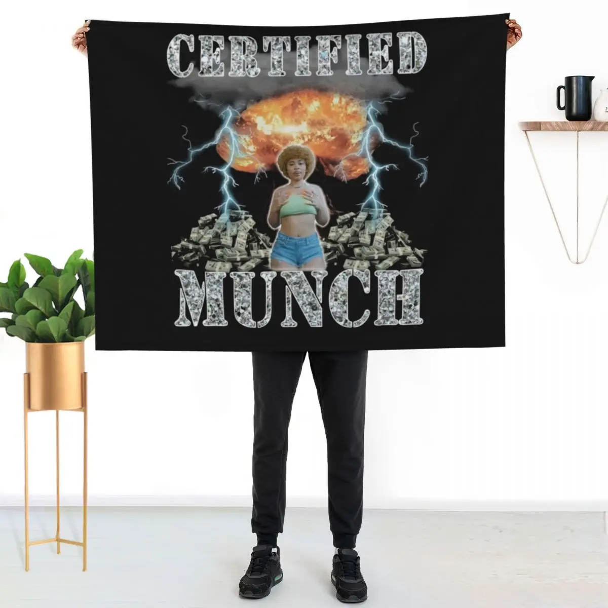 Certified Munch Throw Blanket Soft Plush Plaid bed plaid Luxury Throw For Sofa Thin heavy to sleep Sofa Throw Blankets