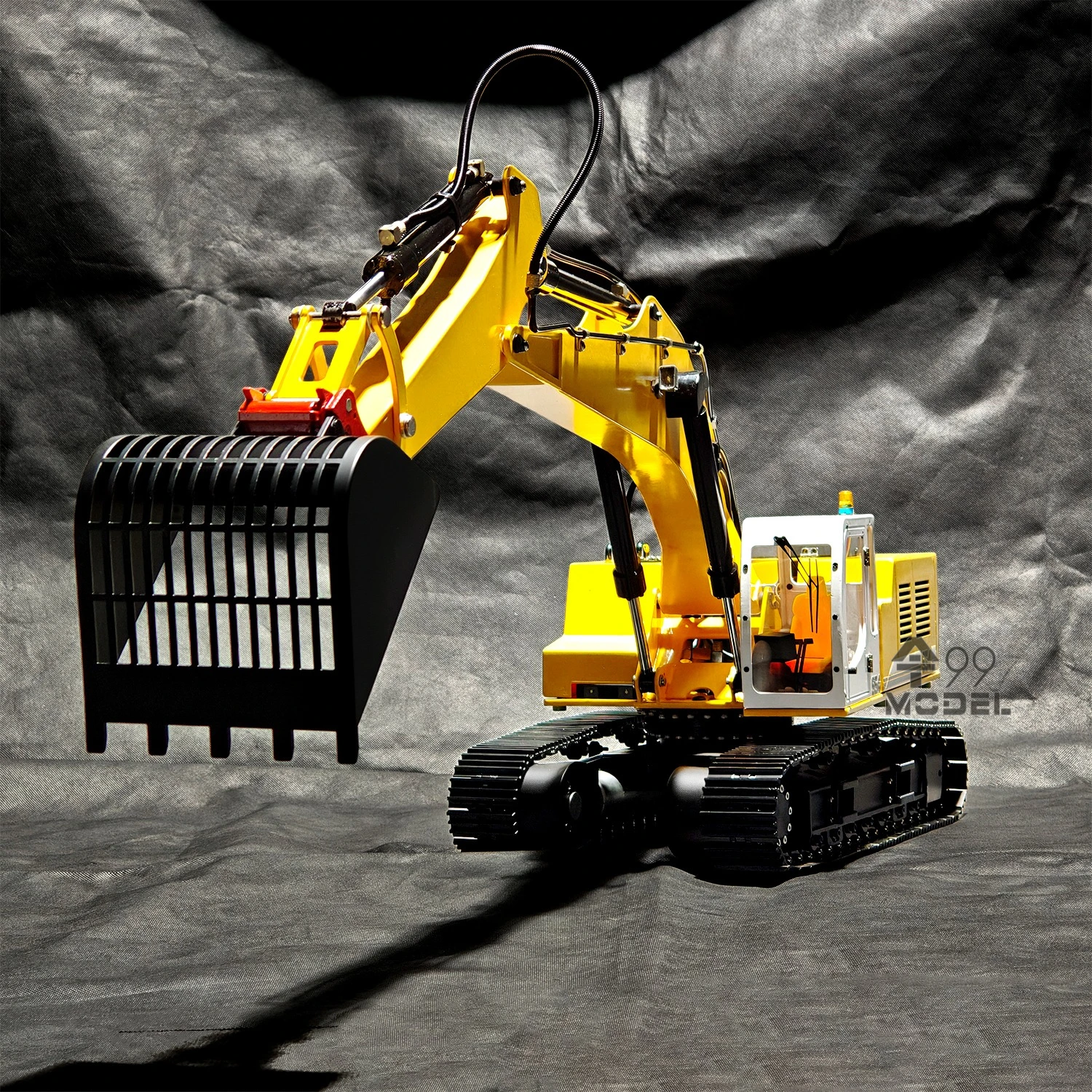 954 RC Excavator 1/12 Metal Hydraulic RC Excavator RTR with Lighting and Sound System Engineering Model Remote Control Car Toy