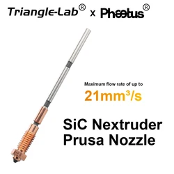 Trianglelab Phaetus 0.4MM Sic Nextruder Prusa MK4 Nozzle MK4S Upgraded material, suitable for the need of high wear resistance