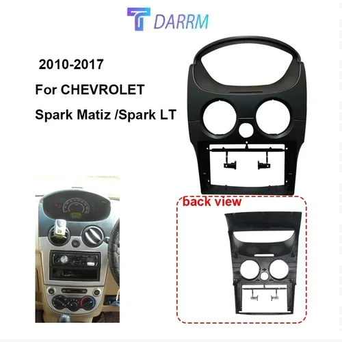 Marco de Radio Fascia de 9 pulgadas apto para CHEVROLET SPARK LT 2010-2017 Panel estéreo DVD GPS reproductor marco tablero montaje Kit bisel accesorios de coche
