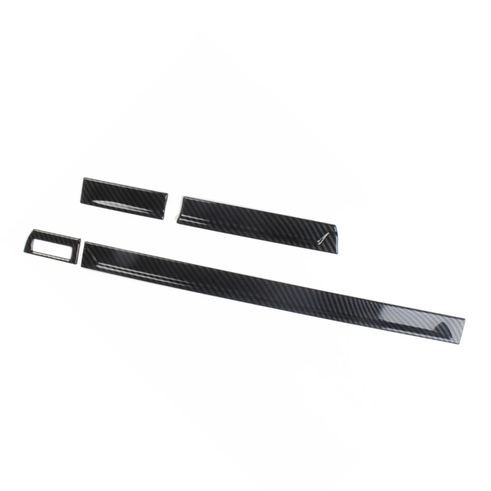 

4x Interior Dashboard Strip Cover Trim for Dodge Ram 1500 2019-2024, Carbon Fiber Finish ABS Sticker