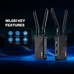Wireless Hdmi Video Transmitter and Receiver Extender 400m for Camera PC Laptop Projector PS4 Live Streaming to TV Monitor