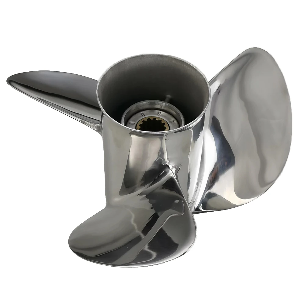 Excellent 25~60 Horsepower Stainless Steel 3 Blade Boat Steel Propeller For Yamah Propellers