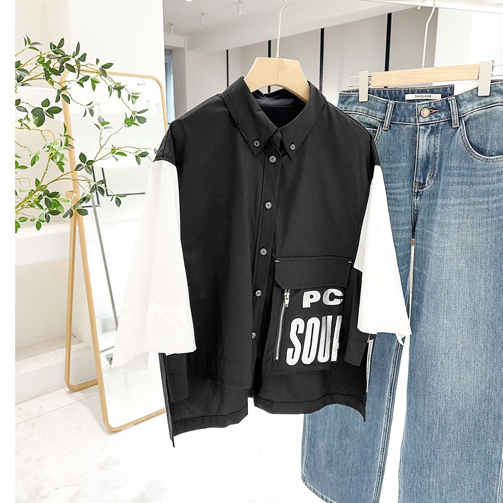 

Mimifa Luxury Loose Fit Color Blo irt Authentic Pure Original Casual Sle Women's Breathable Comfortable Five Sve