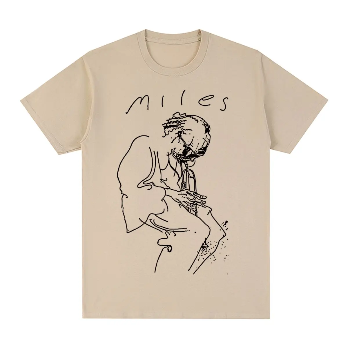 

Miles Davis Vintage T-shirt Retro Music Jazz Concert Singer Art Men T shirt New Tee Tshirt Womens Tops