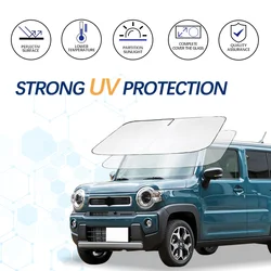 Car Windshield Sun Shade For Suzuki Hustler Sunshade Summer Visor Protector Foldable Blocks UV Rays Protection Accessories