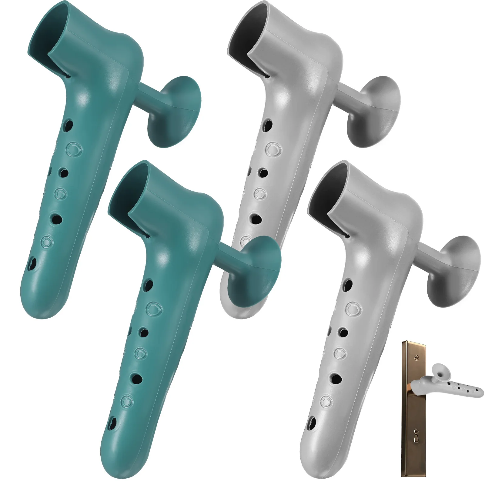 

4pcs Silicone Handle Wall Protectors Anti-Collision Door Knob Sleeves Mute Door Bumpers Wall Shield Easy Install Dirt Resistant