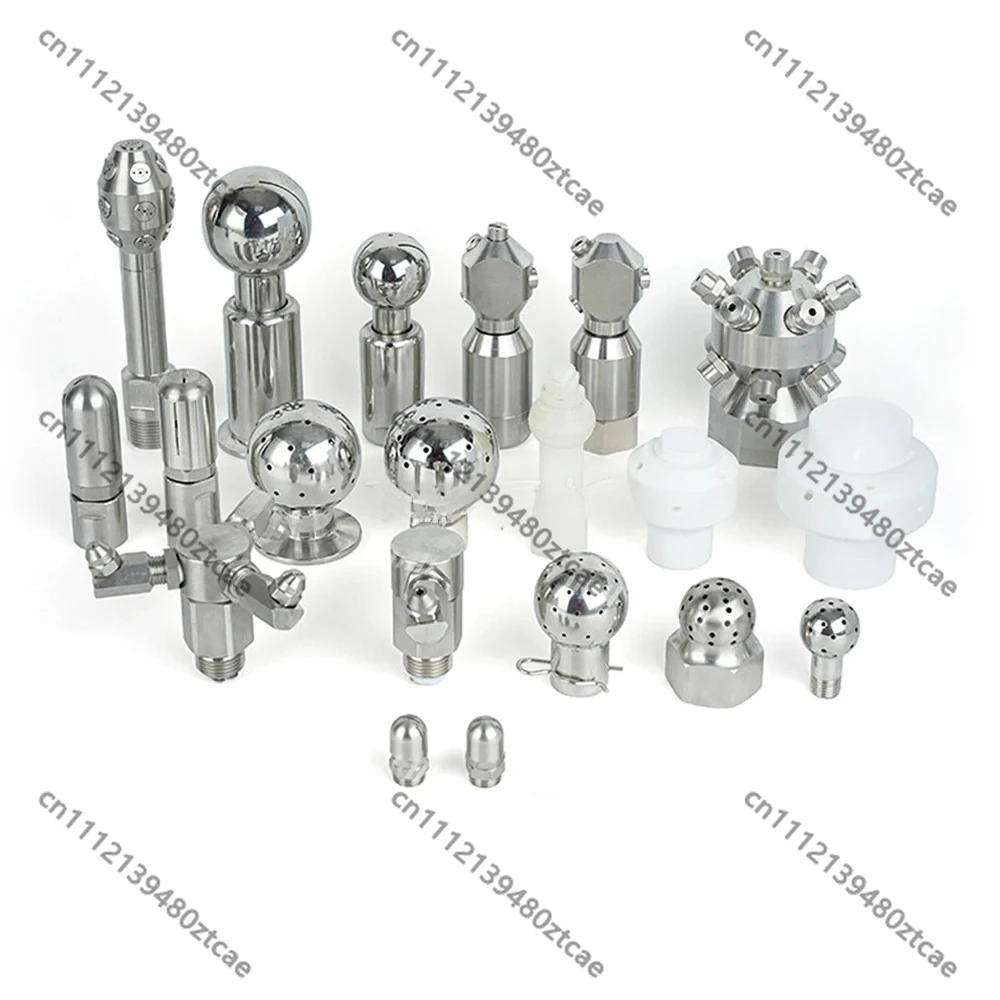 7-Head Internal Thread Cleaning Nozzle Flow Solid Cone Spray Head Industrial Tank & Bottle Washing Accessory Garden Multi-head